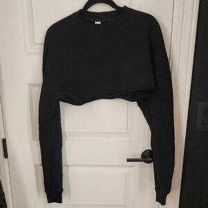 ALO Yoga Black Cropped Hoodie Size XS